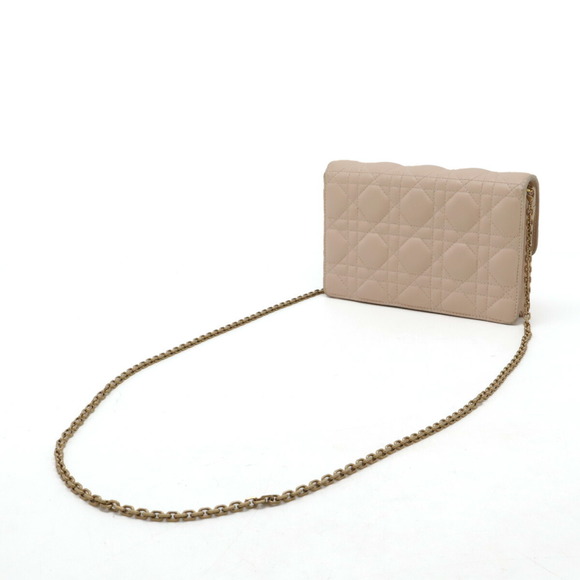 Dior Pink Wallet Baby Addict Leather  Christian Chain - Picture 1 of 9